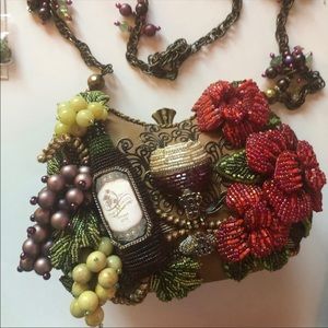 Mary Frances Wine Mini bag
